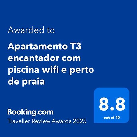 Apartamento T3 Encantador Com Piscina Wifi E Perto De Praia Santa Maria Eksteriør billede